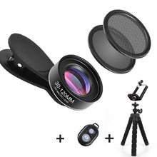 Load image into Gallery viewer, Phone Camera Lens 30-120mm Macro Lens Long Distance 4K HD Mobile Phones Accessories Lens+CPL+Star Filter for iPhone X Smartphone