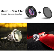 Load image into Gallery viewer, Phone Camera Lens 30-120mm Macro Lens Long Distance 4K HD Mobile Phones Accessories Lens+CPL+Star Filter for iPhone X Smartphone