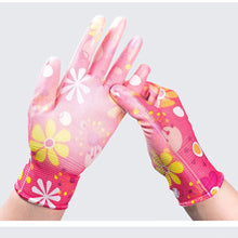 Load image into Gallery viewer, Planting Yard Cleaning Palm-Coated Floral Garden Gloves Women Non-Slip Working Gloves Non-Slip Household Labor Protection Gloves