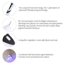 Load image into Gallery viewer, Plasma Jet Pen Electric Anti Wart Cauterizer Berrugas Eliminator Laser Freckles Removal Papilloma Remedy Mole Removes Polka Dots