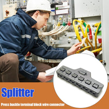 Load image into Gallery viewer, Port Sharing Box 3/6 Ports Distribution Railway Layout Wire Connector Cable Splitter for LED Lighting Terminal Block Connection