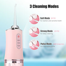 Load image into Gallery viewer, Portable Oral Irrigators Dental Water Flosser Water Jet Floss Tooth Pick 4 Mouth Washing Machine 3 Modes for Teeth Whitening 0ral irrigator