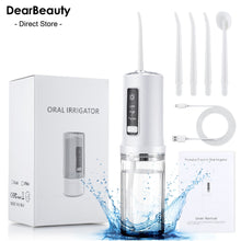 Load image into Gallery viewer, Portable Water Flossers for Teeth 230ML Oral Irrigator Rechargeable Dental Floss 3 Modes IPX7 Waterproof Teeth Whitening Cleaner 0ral irrigator