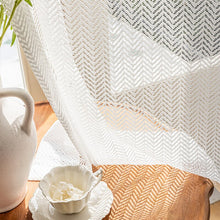 Load image into Gallery viewer, Postmodern Style Solid Window Sheer Curtains for Living Room Modern Voile Lace White Tulle Cortinas Para Salon Bedroom Blinds