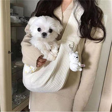 Load image into Gallery viewer, Puppy Carrier Dog Bag Handmade Cat Kitten Pet Outdoor Travel Handbag Canvas Single Shoulder Bag Tote Shoulder Bag Breathable