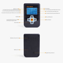 Load image into Gallery viewer, Radiation Tester Digital Backlight Dose Alarm X/ γ/ Hard β Ray Detecting Current&Cumulative DER Geiger Counter Dosimeter Monitor