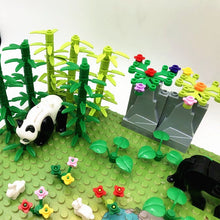 Load image into Gallery viewer, Rain Forest Parts Animal Green Grass Jungle Bush Flower Tree Plants Building Blocks DIY MOC Assemble Compatible s Baseplate