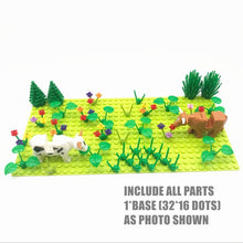 Load image into Gallery viewer, Rain Forest Parts Animal Green Grass Jungle Bush Flower Tree Plants Building Blocks DIY MOC Assemble Compatible s Baseplate