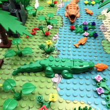 Load image into Gallery viewer, Rain Forest Parts Animal Green Grass Jungle Bush Flower Tree Plants Building Blocks DIY MOC Assemble Compatible s Baseplate