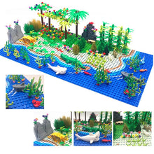 Load image into Gallery viewer, Rain Forest Parts Animal Green Grass Jungle Bush Flower Tree Plants Building Blocks DIY MOC Assemble Compatible s Baseplate
