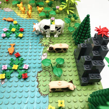 Load image into Gallery viewer, Rain Forest Parts Animal Green Grass Jungle Bush Flower Tree Plants Building Blocks DIY MOC Assemble Compatible s Baseplate