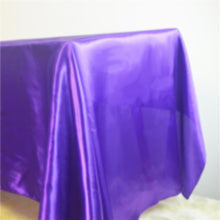 Load image into Gallery viewer, Rectangle Satin Tablecloth Overlays Wedding Banquet Tapete Home Dining Table Cover Christmas Halloween Birthday Table Cloth
