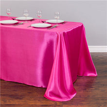 Load image into Gallery viewer, Rectangle Satin Tablecloth Table Cloth Overlays Wedding Christmas Baby Shower Birthday Christmas Banquet Decor Home Dining Table