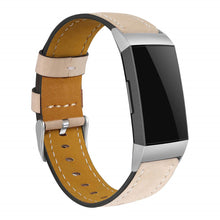 Load image into Gallery viewer, Replacement Fitbit Charge 3 Bands Leather Straps Band Interchangeable Smart Fitness Watch Bands With Stainless Frame for Charge3