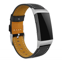 Load image into Gallery viewer, Replacement Fitbit Charge 3 Bands Leather Straps Band Interchangeable Smart Fitness Watch Bands With Stainless Frame for Charge3