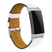 Load image into Gallery viewer, Replacement Fitbit Charge 3 Bands Leather Straps Band Interchangeable Smart Fitness Watch Bands With Stainless Frame for Charge3