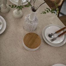 Load image into Gallery viewer, Retro Elegant Charming Rectangular Flax Table Cloth,Rope Lace Polyester Linen Tablecloth,Party Wedding Decoration Table Cover