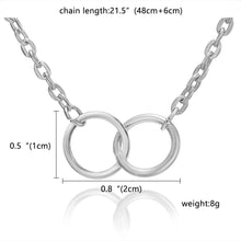 Load image into Gallery viewer, Rinhoo Long Metal Chain Geometric Necklace For Women Fashion Simple Feather Leaf Wings Sun Pendant Choker Jewelry Birthday Gift