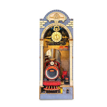 Load image into Gallery viewer, Robotime Rolife DIY Book Nook Japanese Sakura Densya in Books Series Wooden Miniature House with Furniture Doll House Kits Toy