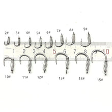 Load image into Gallery viewer, Fishhook 10pcs/bag High Carbon Steel Spring Fish Hook Barbed Swivel Carp Explosion Hooks Jig Fly Fishing Hooks With Hole Tackle