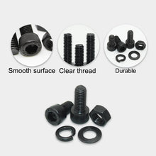 Load image into Gallery viewer, Black 2500P Hex Socket Head Screws Set M2 M2.5 M3 M4 M5 M6 DIN912 12.9 Allen Screw Nut Steel Button Head Socket Cap Bolt Nuts