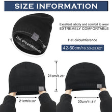 Load image into Gallery viewer, GEMVIE Winter Warm Beanie Hats for Women Men Solid Color Bonnet Ladies Plush Beanies Cap