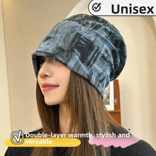 Load image into Gallery viewer, Casual Polyester Cotton Women Beanies Soft Elastic Warm Pullover Cap Hip-hop Bonnet Breathable Baotou Cold Hat for Women and Men