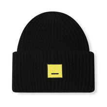 Load image into Gallery viewer, Classic square smiley face adult wool knitted hat thickened warm cold hat European and American couple woolen hat