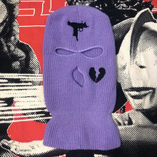 Load image into Gallery viewer, Unisex 3 Hole Winter Knitted Hat Outdoor Sports Full Face Cover Ski Mask Warm Knit Cap Balaclava for Adult Love Heart logo
