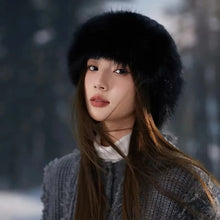 Load image into Gallery viewer, Thickening Winter Women's Warm Fur Hat Without Brim Cold-proof Warm Ear Protection Fisherman Caps Warming Tools Baseball Cap