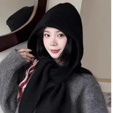 Load image into Gallery viewer, Knitted Winter Balaclava Thickened Hooded Hat Ear Protection Cap One-Piece Winter Accessories Neck Collar Outdoor Sports