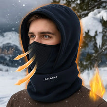 Load image into Gallery viewer, Waterproof Polar Fleece Balaclava Hat Cycling Skiing Thermal Face Cover for Cold Weather Face Neck Warmer Beanie Cap
