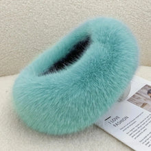 Load image into Gallery viewer, Fashion Thick Turban Hat Imitation Fox Fur Keep Warm Winter Hat Solid Color Fluffy Headband Winter