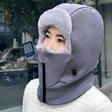 Load image into Gallery viewer, New Warm Scarf Mask Integrated Hat Coldproof Breathable Helmet Cap Waterproof Windproof Beanie Hat for Outdoor Cycling Skiing
