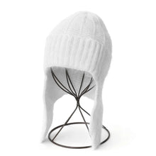 Load image into Gallery viewer, Cozy Rabbit Fur Fur Ear Flap Cap Soft Windproof Angora Knitted Hat Warm Skullies Beanies Winter Season