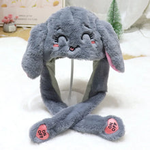 Load image into Gallery viewer, Funny Cartoon Glowing Moving Hat Neck Warmer Headwear Animal Earflap Hat Animal Movable Ears Airbag Cap Winter