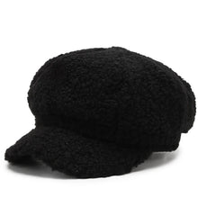 Load image into Gallery viewer, Fashion Lamb Wool Berets for Women Autumn Winter Painter Hat Octagonal Cap