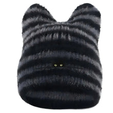 Load image into Gallery viewer, Fashion Keep Warm Women Cat Ear Knitted Hat Windproof Thickned Pullover Hat Cold Proof Embroidered Hat Outdoor Sports