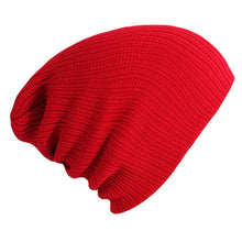 Load image into Gallery viewer, High Quality Solid Cute Winter Hats Multicolors 28*18cm Knitted Hat Girls Autumn Female Baggy Cap