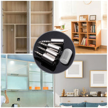 Load image into Gallery viewer, 100/2Pcs Self-tapping Screws Cabinet Bracket Wardrobe Storage Rack Septum Screw Fixed Support With Slip Resistant Rubber Sleeve