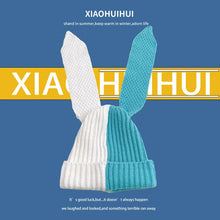 Load image into Gallery viewer, 1pc Winter Warm Y2K Knitted Hats for Women,outdoor Warm Soft Thick Beanies with Cute Rabbit Ear Skullies Personality Casual Caps