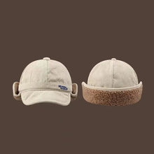 Load image into Gallery viewer, Mesh Red ins Lamb Fleece Thickened Warm Duck Tongue Ear Protection Hat for Men and Women Autumn and Winter Thickened Riding