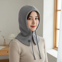 Load image into Gallery viewer, Fashion Windproof Knitted Hat Thermal Insulation Neck Protection Beanie Cap Pullover Hats Winter