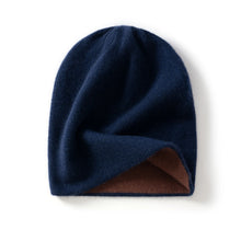 Load image into Gallery viewer, High Quality Pure Cashmere Hat for Men and Women Winter Double Layer Thicken Knitted Skullies Beanies Caps Female Outdoor Hats