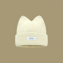 Load image into Gallery viewer, Lady Cat Ear Beanies with Cat Ears and Elastic - Soft Winter Warmth, Cute Cat Ears, Casual Outfit ,Christmas gift