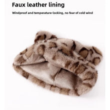 Load image into Gallery viewer, Fashion Autumn Winter Fisherman Hat Cat Ear Basin Hat Warm Leopard Print Mongolian Hat Ear Protection Hat