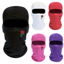 Load image into Gallery viewer, High Quality Rose Printed Balaclava Hat Windproof Sun UV Protection Ski Mask Women Men Hood Outdoor Cycling Scarf Supplies New