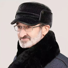 Load image into Gallery viewer, New Warm Lei Feng Hat Imitation Mink Windproof Ear Protection Hat with Ear Flap Coldproof Dad Hat Autumn and Winter