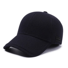 Load image into Gallery viewer, Men'S Winter Warm Hat Polyester Fleece Lining Sports Style Breathable Unisex Solid Color Dry Clean Only No Stretch Ear Flap Cap