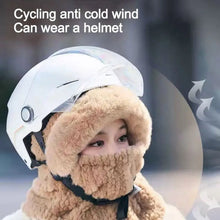 Load image into Gallery viewer, Fashion Beanies Cap Thickened Windproof Winter Hat Scarf Set Keep Warm Neck Warmer Hooded Face Mask Outdoor